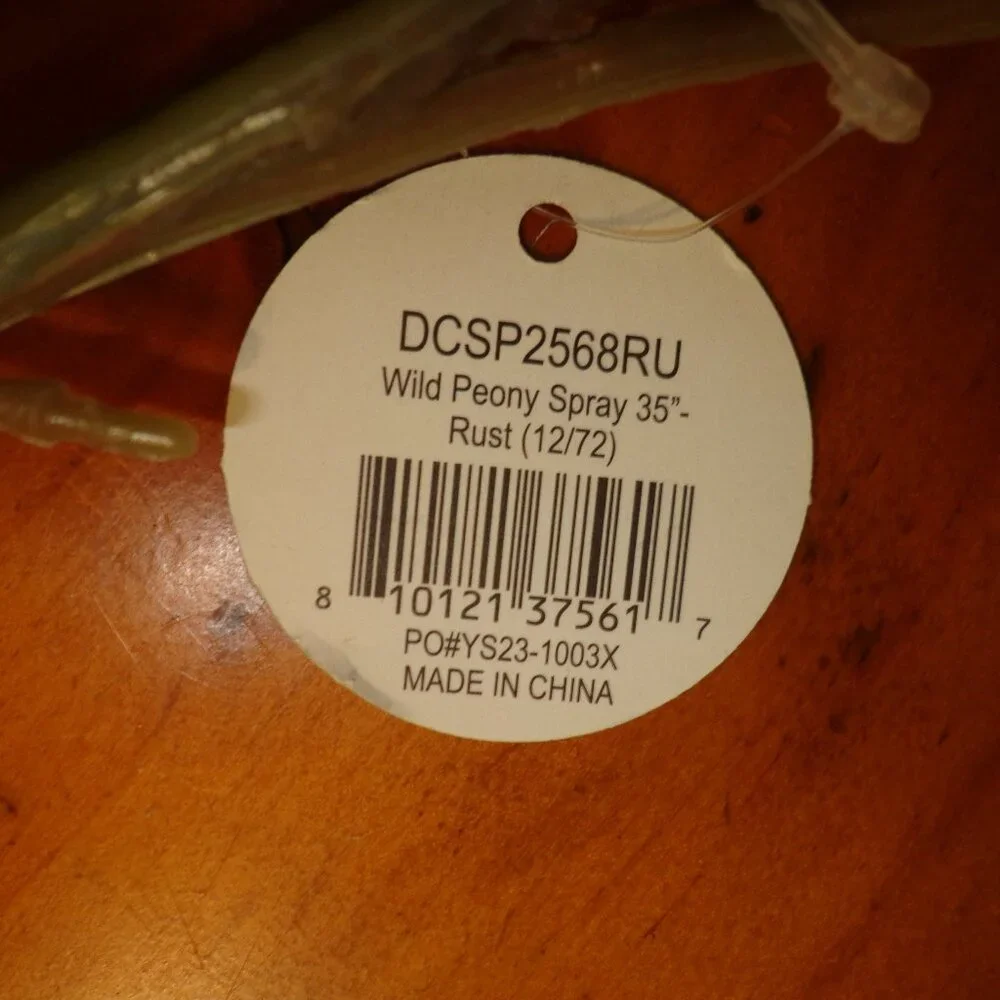 NWT Faux Wild Peony Spray 35